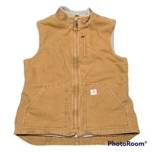 Carhartt Women's L Tan Zippered Vest